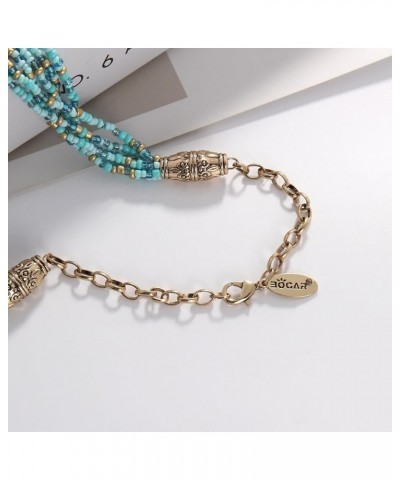 Long Beaded Necklace for Women Handmade Fashion Costume Chain Jewelry Gift 349 $10.83 Necklaces