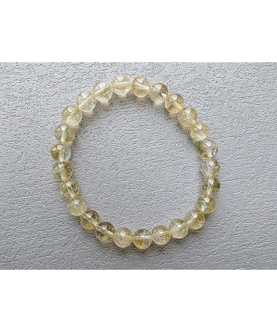 Beaded Bracelet Sets For Women Men 7-8mm Stretchable Beaded Jade Bracelet Natural Crystal Jade Bead Bracelet With Advanced Gi...