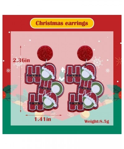 Cute Christmas Earrings for Women Christmas Tree Cake Earrings Zircon Christmas Tree Earrings Christmas Light Earrings Stocki...