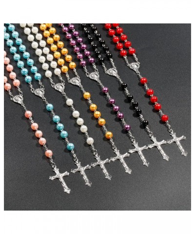 Rosary Bead Catholic Necklace First Communion Gifts Catholic Red $7.53 Necklaces