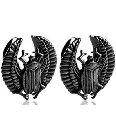 Winged Scarab Beetle Saddle Spreader Ear Plug Ear Gauge 19mm- 3/4 inch Black $7.64 Body Jewelry