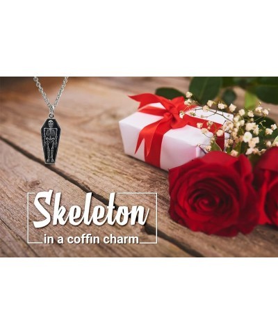 Unique Skull Charm Pendant Necklaces COFFIN $18.60 Necklaces