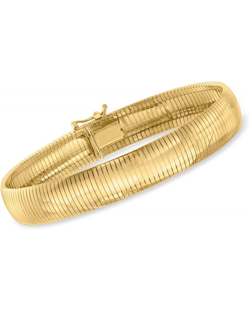 Italian 18kt Gold Over Sterling Omega Bracelet. 8 inches $44.64 Bracelets