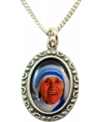 Aeiniweraabbcc SPPRANDOM St. Teresa of Calcutta Pendant & Prayer Card $12.97 Pendants