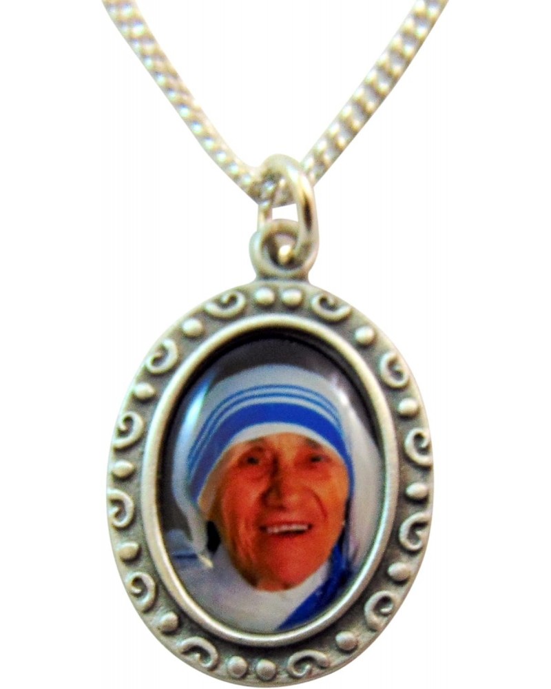 Aeiniweraabbcc SPPRANDOM St. Teresa of Calcutta Pendant & Prayer Card $12.97 Pendants