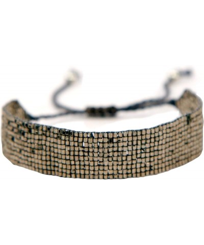 Miyuki Bugle Bead Bracelet for Women Iridescent Black $8.58 Bracelets