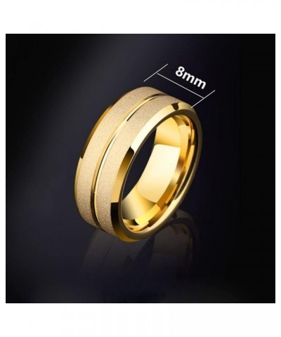 Couple Rings Matching Ring 1.5ct CZ Gold Plated Women Wedding Ring Sets for Him and Her Ring Sets Gold women size7 & men size...