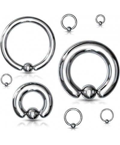 16G | 14G Colored Tension Captive Titanium IP Over 316L Surgical Implant Grade Steel Bead Ring 14GA | Steel | 11mm | 4mm Ball...