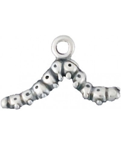 Sterling Silver 3D Tiny Caterpillar Insect Charm Item 36044 $9.90 Bracelets