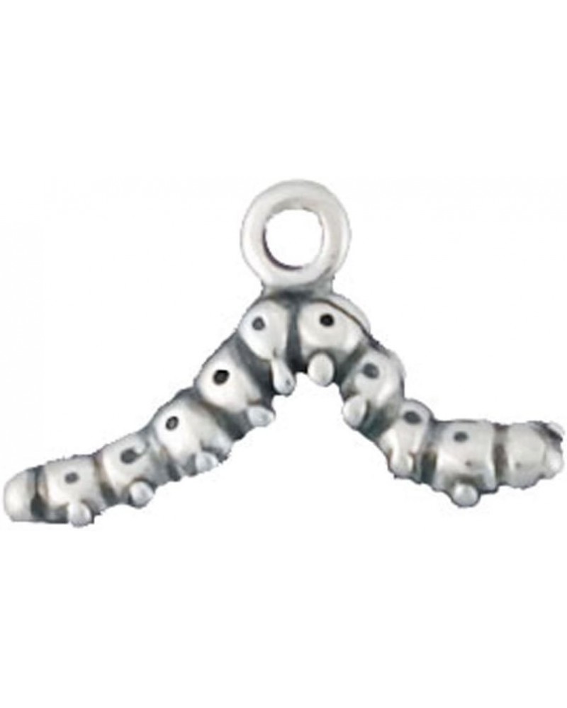 Sterling Silver 3D Tiny Caterpillar Insect Charm Item 36044 $9.90 Bracelets