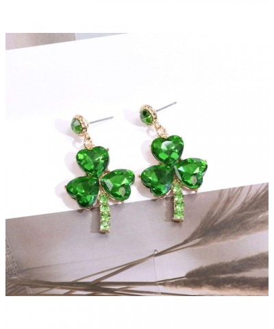 St. Patrick's Day Earrings for Women Girls Shamrock Clover Earrings Acrylic Dangle Earrings Green Hat Beer Clover Horseshoe D...