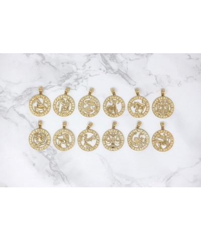 14k Yellow Gold Zodiac Pendant Necklace 22.0 Inches Libra $92.39 Necklaces