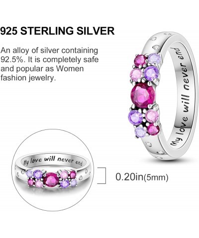 925 Sterling Silver Rings for Women Evil Eyes Rings Entwined Line Cubic Zirconia Rings Simple Stackable Finger Rings Engageme...