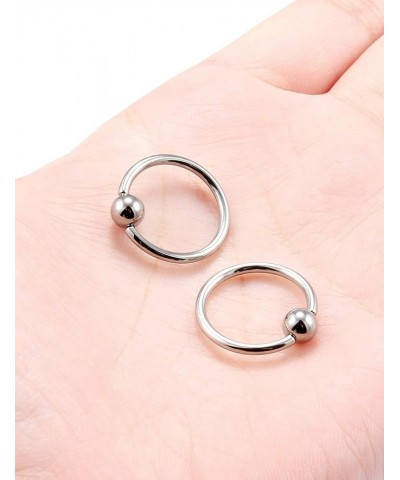 Grade 23 Titanium Captive Ball Septum Ring Nose Rings Hoop Helix Daith Cartilage Tragus Earrings Nipple Eyebrow Body Piercing...