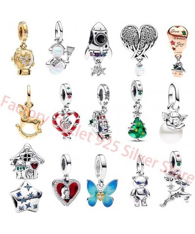 Authentic 925 Sterling Silver Pendant Christmas Charm Suitable for Bracelet Women Birthday Gift TP144 $11.00 Bracelets