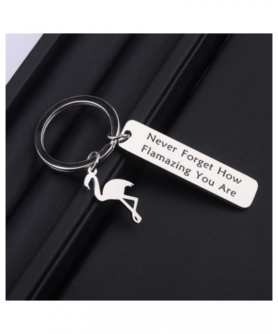 Flamingo Jewelry Never Forget How Flamazing You Are Bracelet Expandable Bangle BFF Gift Flamingo Keychain $5.93 Bracelets