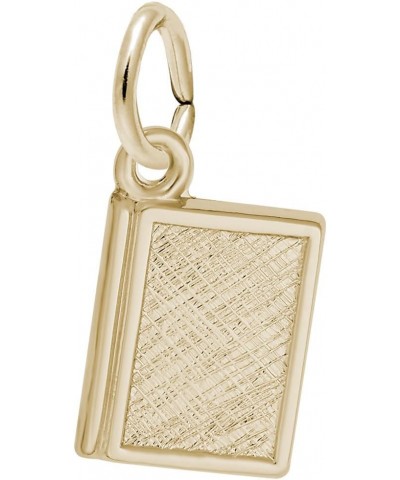 Book Charm, Charms for Bracelets and Necklaces yellow gold plated silver $23.07 Bracelets