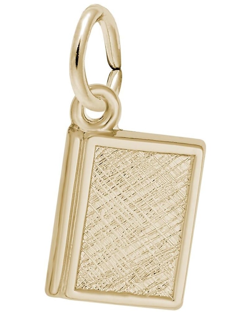 Book Charm, Charms for Bracelets and Necklaces yellow gold plated silver $23.07 Bracelets