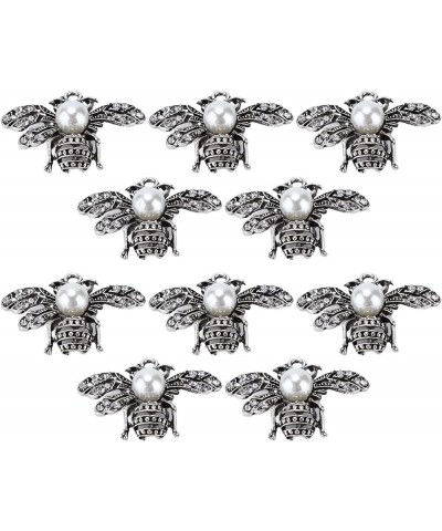 Syrisor10pcs Brooch Pins Honey Bee Shapes Mua 10pcs Brooch Pins Honey Bee Shapes Multipurpose Decorative Pearl Pins for Cloth...