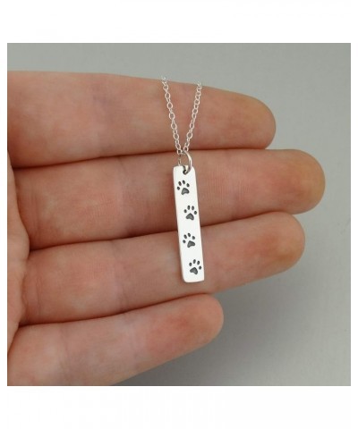 Sterling Silver Paw Print Necklaces for Women PAW PRINT 15 $17.64 Necklaces