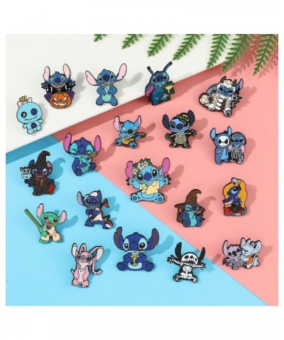 5 PCS Stitch Cosplay Pins - Cartoon Metal Brooch Ohana Means Family Jewelry Gift For Women Girls stitch.-XZ... $14.74 Brooche...