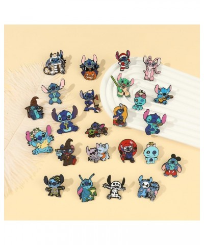 5 PCS Stitch Cosplay Pins - Cartoon Metal Brooch Ohana Means Family Jewelry Gift For Women Girls stitch.-XZ... $14.74 Brooche...