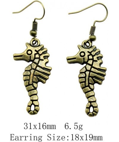 marine life crafts decoration gifts for girls Earrings 1pair-31x16mm-V-K1407-A10036 $4.04 Earrings