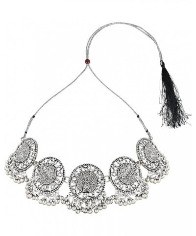 Antique Silver Oxidized Ethnic Indian Wedding Bollywood Afghani Choker Necklace Jewellery Set for Women Style1 $13.76 Necklaces