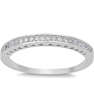 CHOOSE YOUR COLOR Sterling Silver Wedding Ring Sterling Silver $12.97 Bracelets