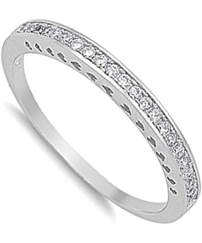 CHOOSE YOUR COLOR Sterling Silver Wedding Ring Sterling Silver $12.97 Bracelets