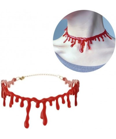 2Pcs Halloween Costumes Vampire Blood Drip Choker Necklace Party Cosplay Decorations Joke Gifts Woman Fashion Jewelry $5.93 N...