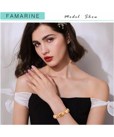 Twisted Thin or Chunky Bangle Bracelet in 14K Gold Plated, Stretchable Elastic Bracelet Couples Love Bracelets Oval Link $11....