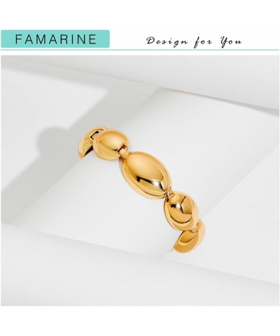 Twisted Thin or Chunky Bangle Bracelet in 14K Gold Plated, Stretchable Elastic Bracelet Couples Love Bracelets Oval Link $11....