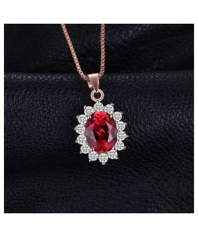 Princess Diana Kate Middleton Natural Amethyst Citrine Garnet Peridot Topaz Created Ruby Sapphire Simulated Emerald Pendant N...