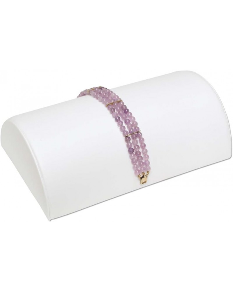 Wide Half-Moon Bracelet White Bracelet Jewelry Display $10.59 Bracelets