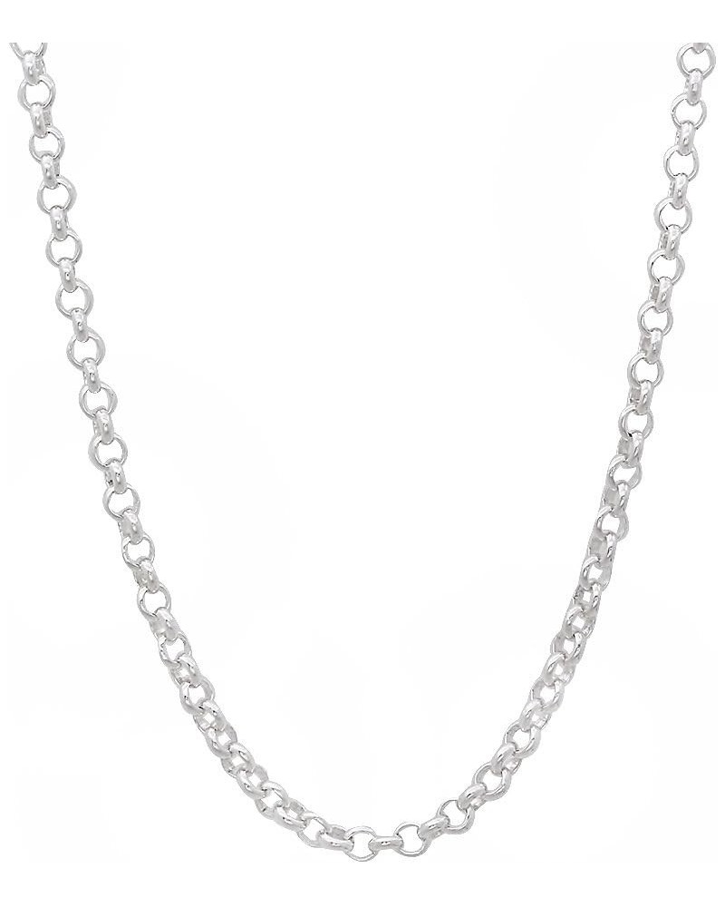 1mm-5mm Solid .925 Sterling Silver Round Rolo Chain Necklace or Bracelet 22.0 Inches 2.2mm Necklace $31.89 Necklaces