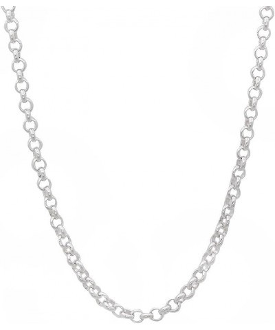 1mm-5mm Solid .925 Sterling Silver Round Rolo Chain Necklace or Bracelet 22.0 Inches 2.2mm Necklace $31.89 Necklaces