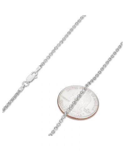 1mm-5mm Solid .925 Sterling Silver Round Rolo Chain Necklace or Bracelet 22.0 Inches 2.2mm Necklace $31.89 Necklaces