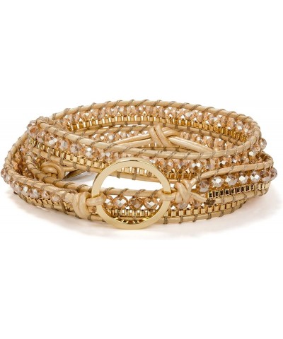 3 (Triple) Wrap Bead Bracelet for Women Collection Gold Circle $10.12 Bracelets