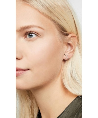 Women's Kriss Kross Earrings Gold/Clear $29.90 Earrings