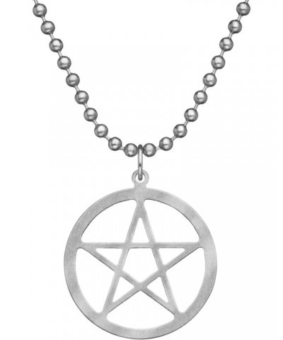 GI JEWELRY® Pentacle for Men and Women with Stainless Steel Beaded Dog Tag Chain and Pendant - Genuine U.S. Military Issue $1...