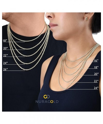 10k Yellow Gold 6mm Rope Chain Diamond Cut Necklace, Mens Womens Jewelry 16" 18" 20" 22" 24" 26" 28" 30 20 $284.44 Necklaces