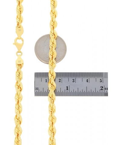 10k Yellow Gold 6mm Rope Chain Diamond Cut Necklace, Mens Womens Jewelry 16" 18" 20" 22" 24" 26" 28" 30 20 $284.44 Necklaces