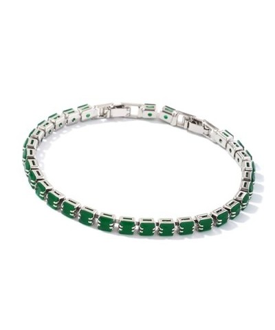 Tennis Bracelets for Women,Adjustable 18K Gold Plated Cubic Zirconia Tennis White Gold - Green $7.64 Bracelets