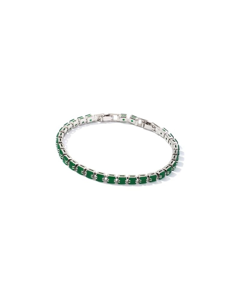 Tennis Bracelets for Women,Adjustable 18K Gold Plated Cubic Zirconia Tennis White Gold - Green $7.64 Bracelets