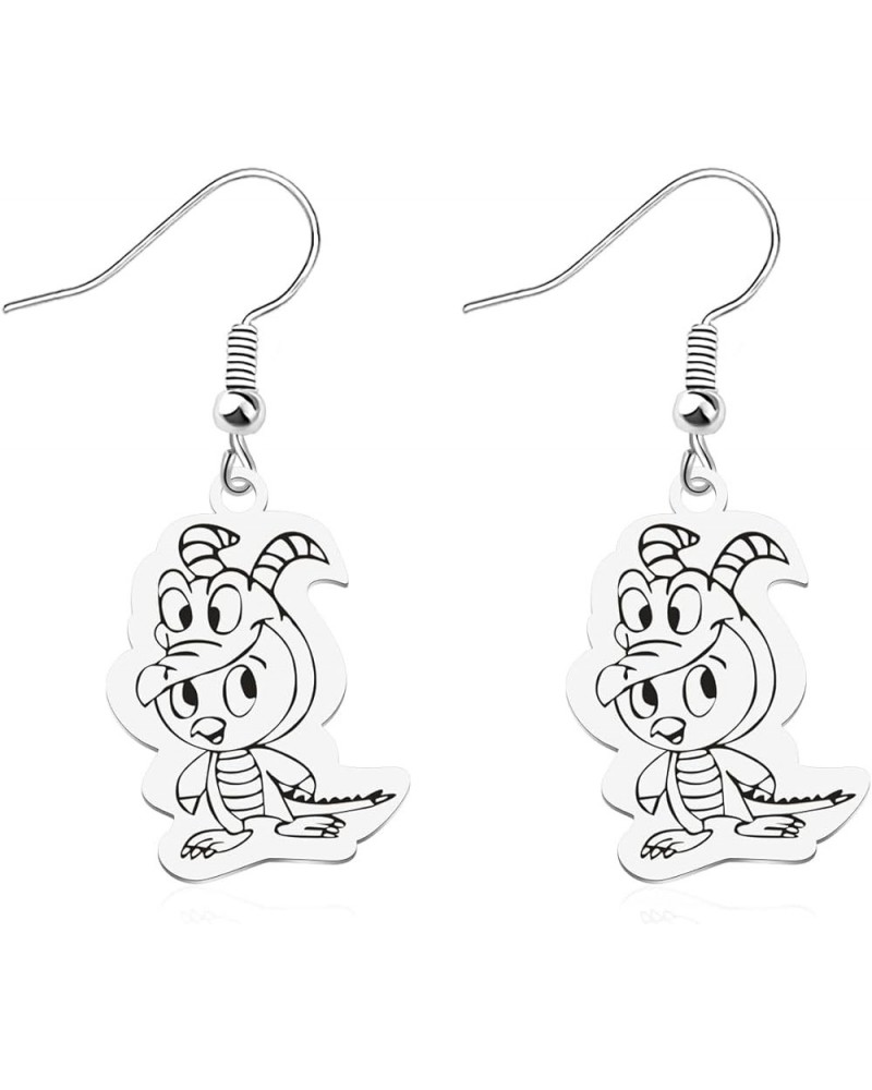 Figmeent Purple Dragon Earrings Dragon Fans Gift Orange Bird Gift Orange Bird Earring purple dragon and brid earring $9.66 Ea...