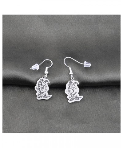 Figmeent Purple Dragon Earrings Dragon Fans Gift Orange Bird Gift Orange Bird Earring purple dragon and brid earring $9.66 Ea...