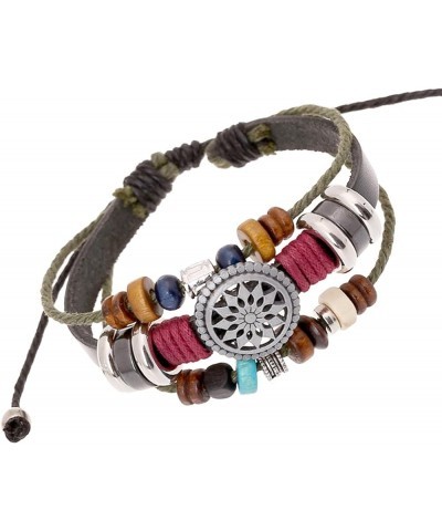 Boho Bracelets Bracelets for Women Trendy Leather Bracelet Multi-Layer Beaded Bracelet Leather Cuff Bracelet Braided Bracelet...