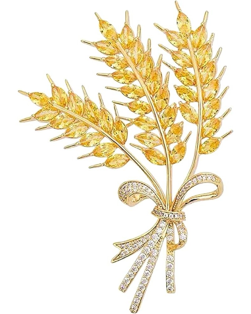 Brooches and Pins for Women Fashion Jewelry Fashion Accessories Sweater Wheat-Ear Brooch Ladies Jewelry For Women As Show $8....