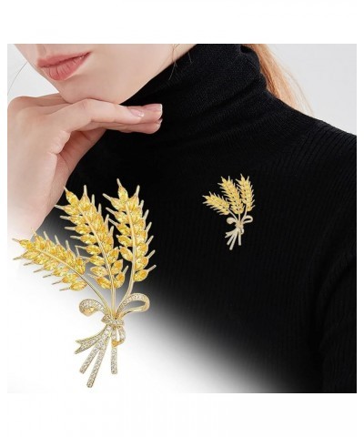 Brooches and Pins for Women Fashion Jewelry Fashion Accessories Sweater Wheat-Ear Brooch Ladies Jewelry For Women As Show $8....